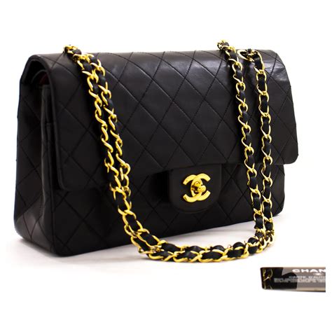 black medium chanel bag|Chanel classic flap medium price.